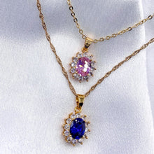 Load image into Gallery viewer, Midnight Blue Luna Princess Necklace - KiraaJewel
