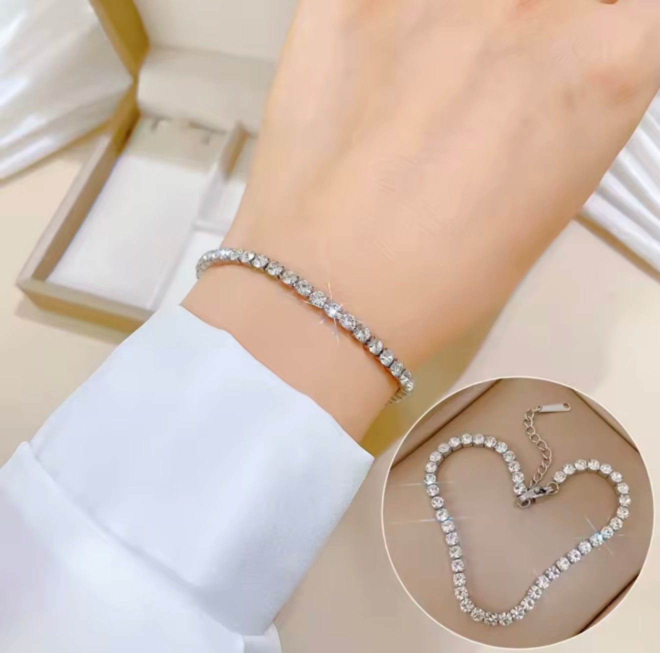 Leila Tennis Bracelet