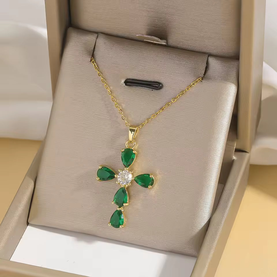 Ivy Cross Necklace
