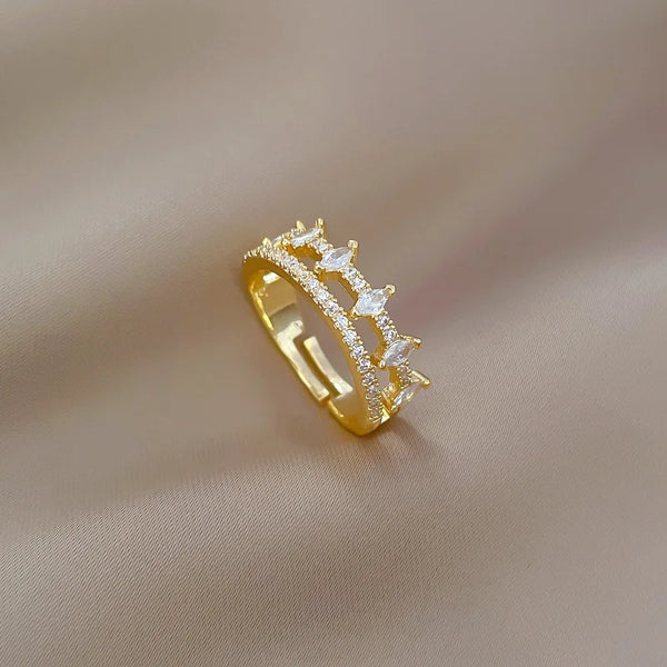 ShineLayer Zircon Ring Set
