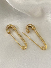 Load image into Gallery viewer, Evie Safety Pin Earrings - KiraaJewel
