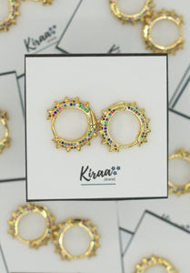 Amelia Spiked Hoops - KiraaJewel