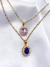 Load image into Gallery viewer, Midnight Blue Luna Princess Necklace - KiraaJewel
