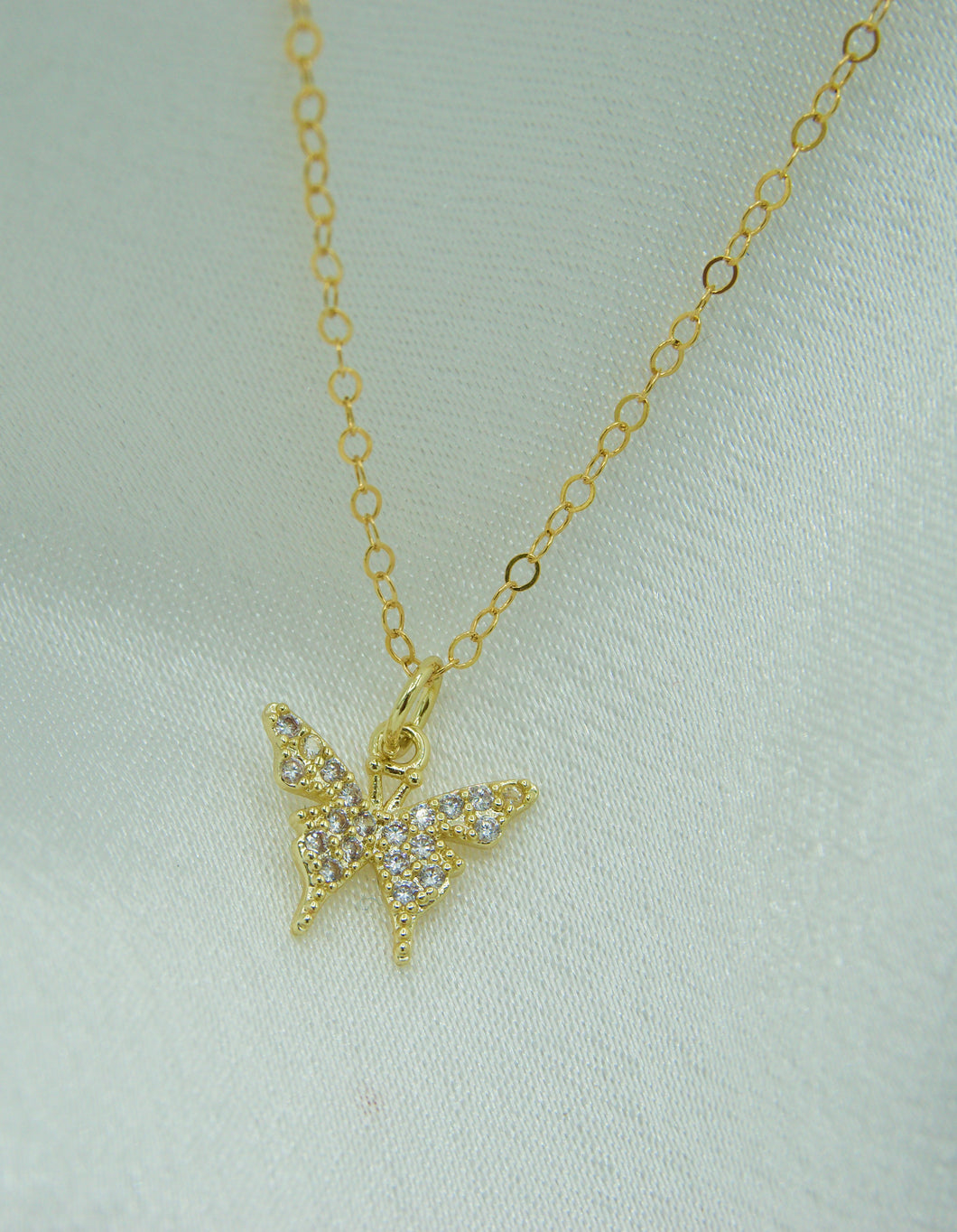 Butterfly Crystal Necklace - KiraaJewel