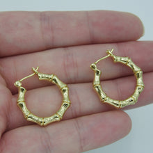 Load image into Gallery viewer, Tiffy Bamboo Hoops - KiraaJewel
