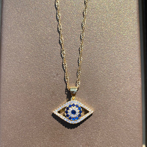 Ava Evil Eye Necklace - KiraaJewel