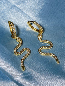 Gemeni Snake Earrings - KiraaJewel