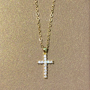 Iris Cross Necklace - KiraaJewel