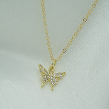 Load image into Gallery viewer, Butterfly Crystal Necklace - KiraaJewel
