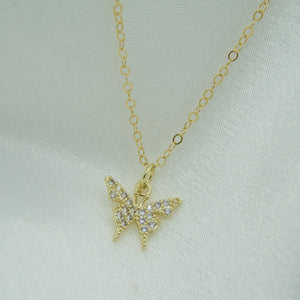 Butterfly Crystal Necklace - KiraaJewel