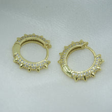 Load image into Gallery viewer, Amelia Spiked Hoops - KiraaJewel
