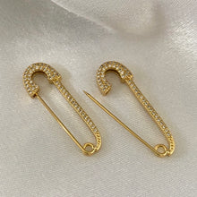 Load image into Gallery viewer, Evie Safety Pin Earrings - KiraaJewel
