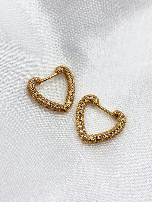 Ana Heart Earrings - KiraaJewel