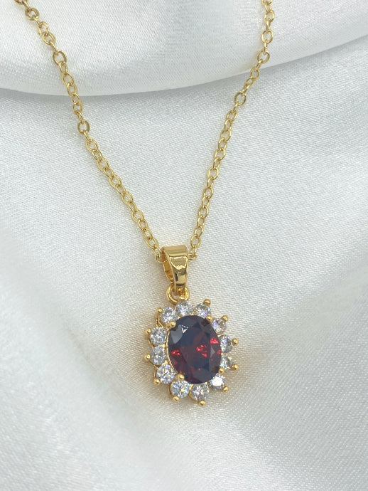 Ruby Luna Princess Necklace - KiraaJewel