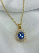 Load image into Gallery viewer, Midnight Blue Luna Princess Necklace - KiraaJewel
