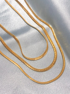 Eliza Snake Chain Necklace - KiraaJewel