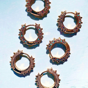 Amelia Spiked Hoops - KiraaJewel