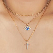 Load image into Gallery viewer, Ava Evil Eye Necklace - KiraaJewel
