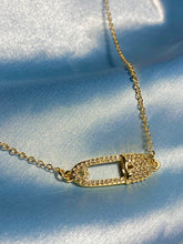 Load image into Gallery viewer, Victoria Safety Pin Necklace - KiraaJewel
