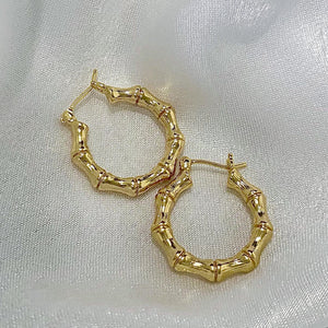 Tiffy Bamboo Hoops - KiraaJewel