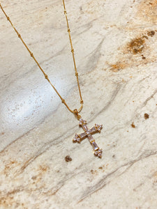 Lara Cross Necklace - KiraaJewel