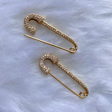 Load image into Gallery viewer, Evie Safety Pin Earrings - KiraaJewel
